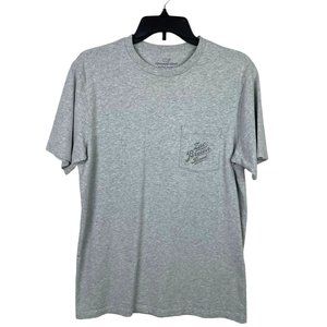 VINEYARD VINES Womens S Gray Zac Brown Band Short Sleeve T-Shirt Chest Pocket